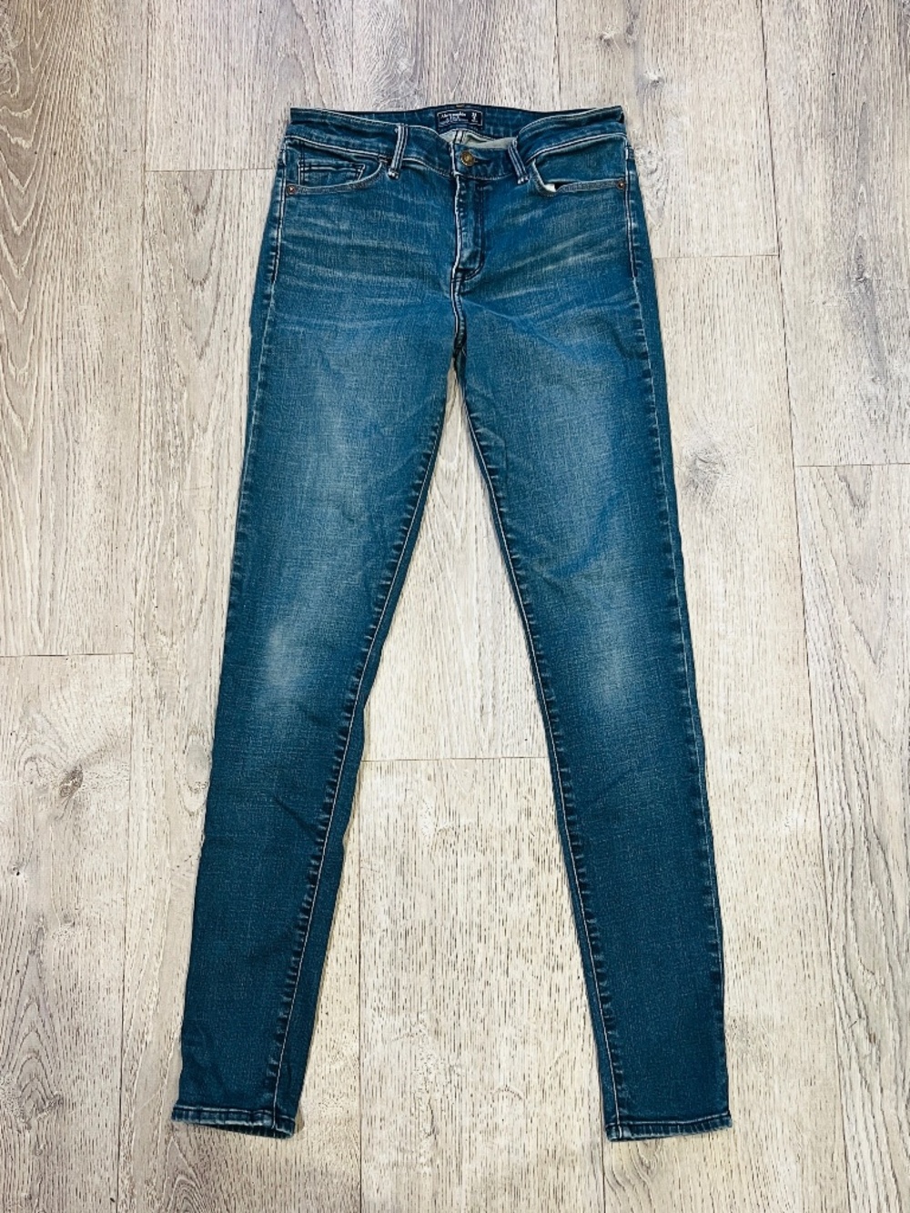 Abercrombie & Fitch Harper Super Skinny Jeans Womens 28 Long / 6L Blue Dark Wash